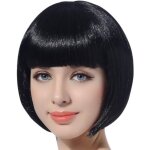 Perruque - courte noire femme - adulte