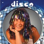Perruque disco multicolore - ptit clown - femme - mi - longue - frisée - intérieur Perruque disco multicolore - ptit clown - femme - mi - longue - frisée - intérieur
