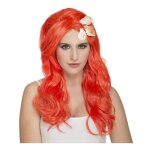 Perruque - disfrazzes - orange petite sir�ne avec coquillages - femme - adulte - int�rieur
