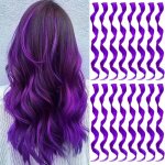 Perruques pour femmes - 16 extensions de cheveux color�es boucl�es et ondul�es � clipser synth�tiques ...