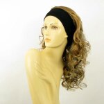 Perruque femme bandeau longue bouclée - marque - modèle - blond clair méché cuivré clair et chocolat Perruque femme bandeau longue bouclée - marque - modèle - blond clair méché cuivré clair et chocolat