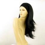 Perruque femme bandeau noire benedicte 1b