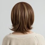 Perruque femme - look lgant et naturel - fibre de rsistance  haute temprature - beige