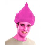Perruque - generique - troll rose adulte - cheveux dressés - carnaval Perruque - generique - troll rose adulte - cheveux dressés - carnaval