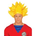 Perruque - guirca - guerrier samoura� goku - jaune - adulte