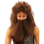 Perruque homme des cavernes - marron - adulte - pour d�guisement