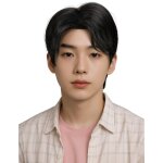Perruque kpop noire homme - noir