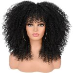 Perruque longue boucl�e - jozsi - afro bomb curly avec frange - longueur 406 cm - poids 280 g