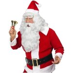 Perruque luxe p�re noel avec barbe et moustache blanc