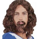 Perruque mousquetaire - avec barbe - accessoire de d�guisement - adulte - noir