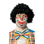 Perruque pop - court fris� noire