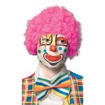 Perruque pop - court fris� rose