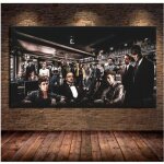 Personnage de film de gangster street parti affiche et impression peinture sur toile salon d�coration ...