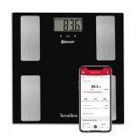 P�se - personne connect� - terraillon - smart connect noir - bluetooth - 160 kg - 100g de pr�cision