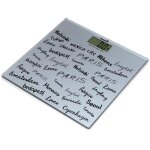 P�se personne �lectronique harper signature hws50 - argent - capacit� max 150 kg - plateau en verre s�curit� ...