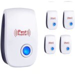 Pest repeller lot de 4 rpulsifs anti - nuisibles  ultrasons  double ultrasons pour intrieur pest ...