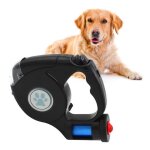 Pets laisse chien enrouleur. laisse chien4. 5m avec sacs poubelles et lampe de poche  led