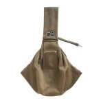 Pet sling - mains - livraison chien sac avec sangle et poche - doux chiot sling pour animaux kaki