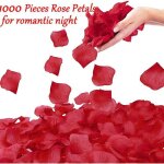 P�tales de rose d�coratifs - sachet de 1000 pi�ces - d�coration romantique saint - valentin