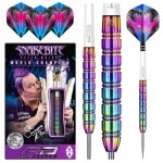 Peter wright snakebite 1: 22g flchettes pointes acier avec ailettes et tiges de flechettes