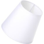 Abat - jour blanc - petit - contemporain - tissu