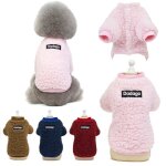 Petit chien pull chat chiot hiver manteau chaud pour animaux de compagnie temps froid confortable polaire ...