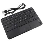 Petit clavier bluetooth mini - clavier sans fil ultra - fin avec pav tactile pour tablette pc android ...