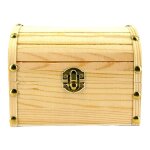 Petit coffre de pirate - bois - a d�corer - 16x11x125cm - loisirs cr�atifs
