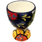 Petit coquetier multicolore en c�ramique