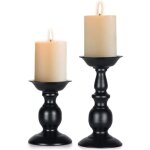 Petits et grands bougeoirs vintage en fer forg� noir parfaits pour les mariages les f�tes les anniversaires ...