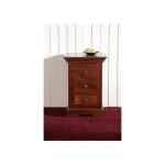 Petit meuble dappoint - bois massif dacacia laqu� (nougat) - style colonial - oxford #502