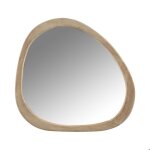 Petit miroir en bois de manguier irrégulier 3 cmx63 cmx56 cm bois clair Petit miroir en bois de manguier irrégulier 3 cmx63 cmx56 cm bois clair