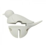 Repose cuillre - dexam - petit oiseau blanc - silicone - 3 en 1 - contemporain