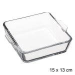 5five - mini plat carré 13x13 cm en verre 450 ml 5five - mini plat carré 13x13 cm en verre 450 ml