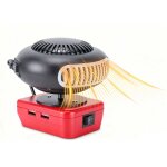 Petit radiateur sans fil radiateur portable rotatif � 360� avec 2 sorties usb pour camping voiture utilisation ...