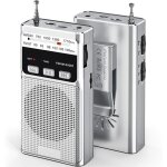 Petit radio portable am(mw) / fm poste radio portable avce rechargeable batterie 1200mah transistor radio ...