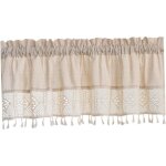Petits rideaux de fen�tre en toile de jute � poche rideaux de campagne � court niveau cantonni�res de ...