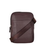 Petit sac bandoulire homme en cuir rf ze6117 choco (2 coul. disp)