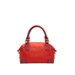 Petit sac cabas - jenny re - rouge - toile (polyester) - fermeture zipp�e