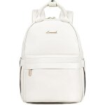 Petit sac � dos cuir femme - edilix - 235x125x315 cm - blanc - imperm�able - compartiment ipad 109 - ...