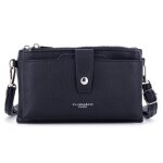 Petit sac pochette bandoulire femme pour tlphone portable - bleu marine