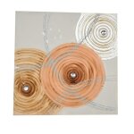 Petit tableau decoration murale peint � la main cadre carr� peinture sur toi de lin 50x50cm rapoort qualit� ...