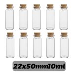 Petites bouteilles en verre avec bouchons en li�ge mini flacons en verre bouteilles de souhait transparentes ...