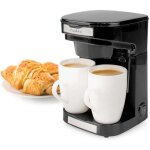Petite cafeti�re 1 - 2 tasses + 2 tasses + filtre permanent compact