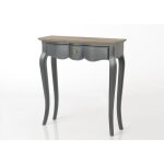 Petite console grise maddy 80x25 bois de mindi - amadeus