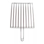 Petite grille barbecue en acier 40 x 24 x 18 cm plaque double grillade bbq Petite grille barbecue en acier 40 x 24 x 18 cm plaque double grillade bbq