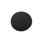 Petite lanterne japonaise noire lampion boule papier 15 cm � suspendre - unique