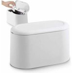 Petite poubelle de table avec couvercle � bouton - poussoir parfaite pour le bureau la salle de bain ...