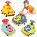 Petite voiture enfant 1 2 3 ans4pcs press and go jouet voiture jouet friction pour bebe 12 18 moisvhicules ...