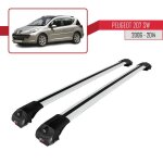 Compatible avec peugeot 207 sw 2006 - 2014 barres de toit ace - 1 railing porte - bagages de voiture ...